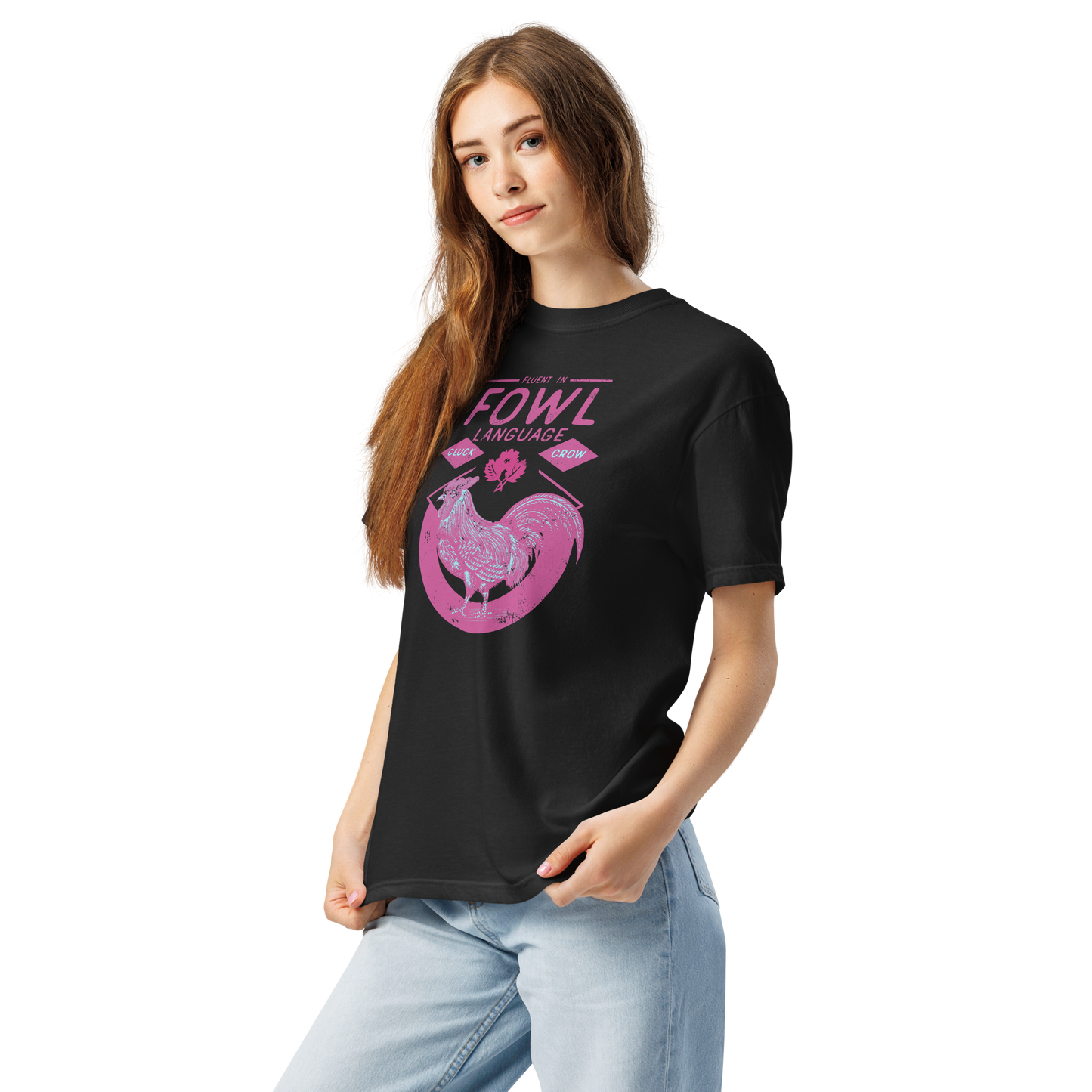 Fowl Language Hot Pink Tee